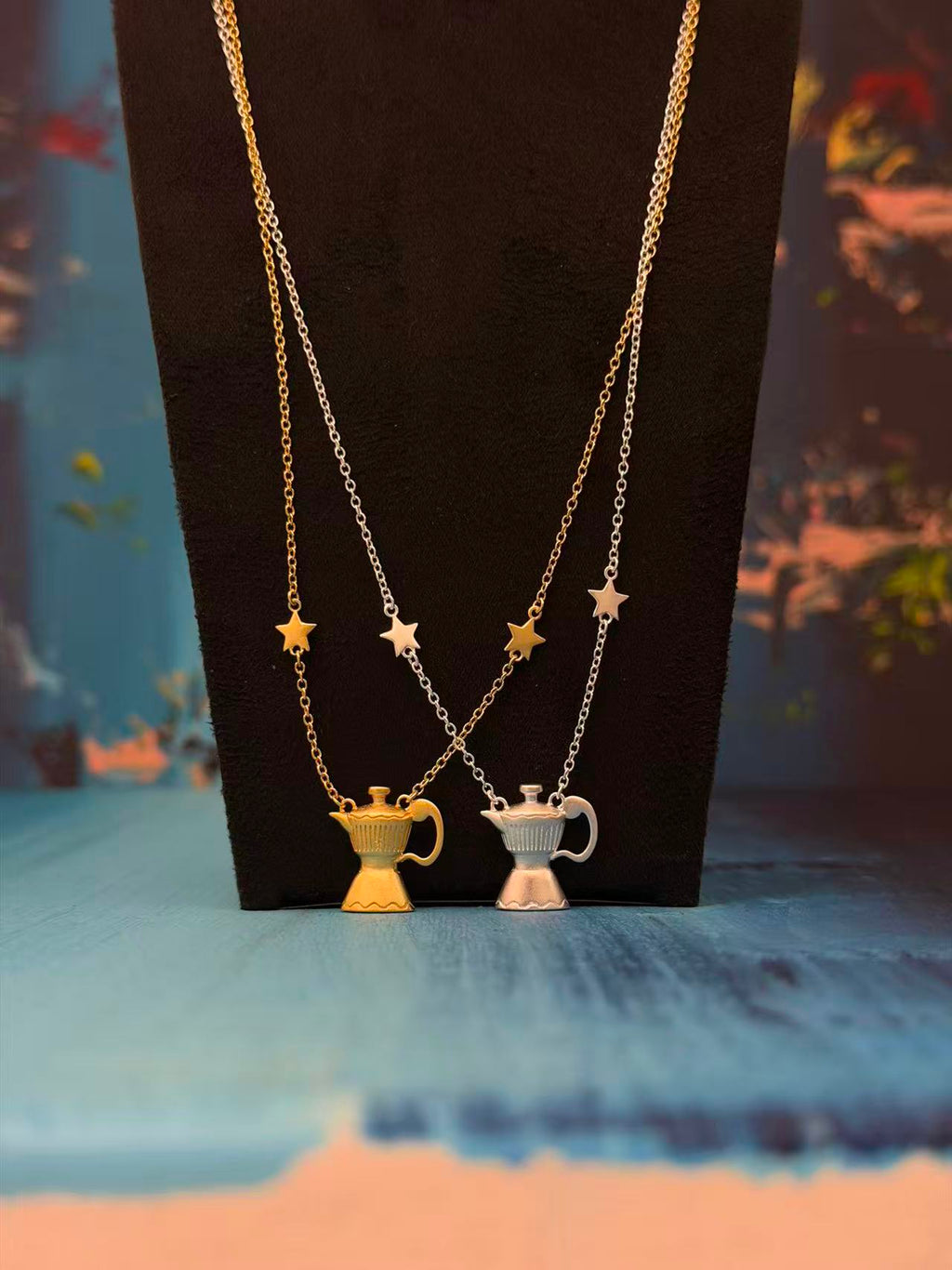 Italian Moka · Gold/Silver Necklace
