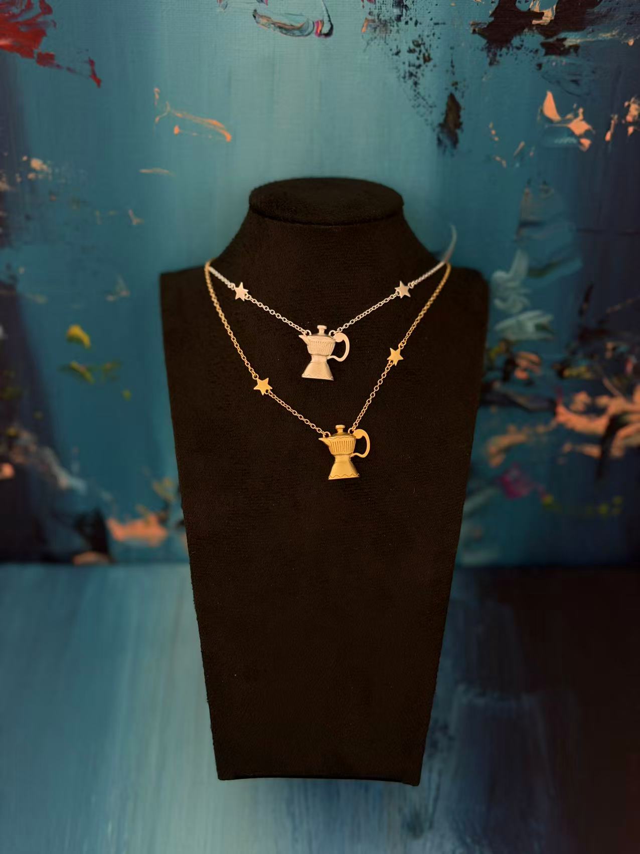 Italian Moka · Gold/Silver Necklace