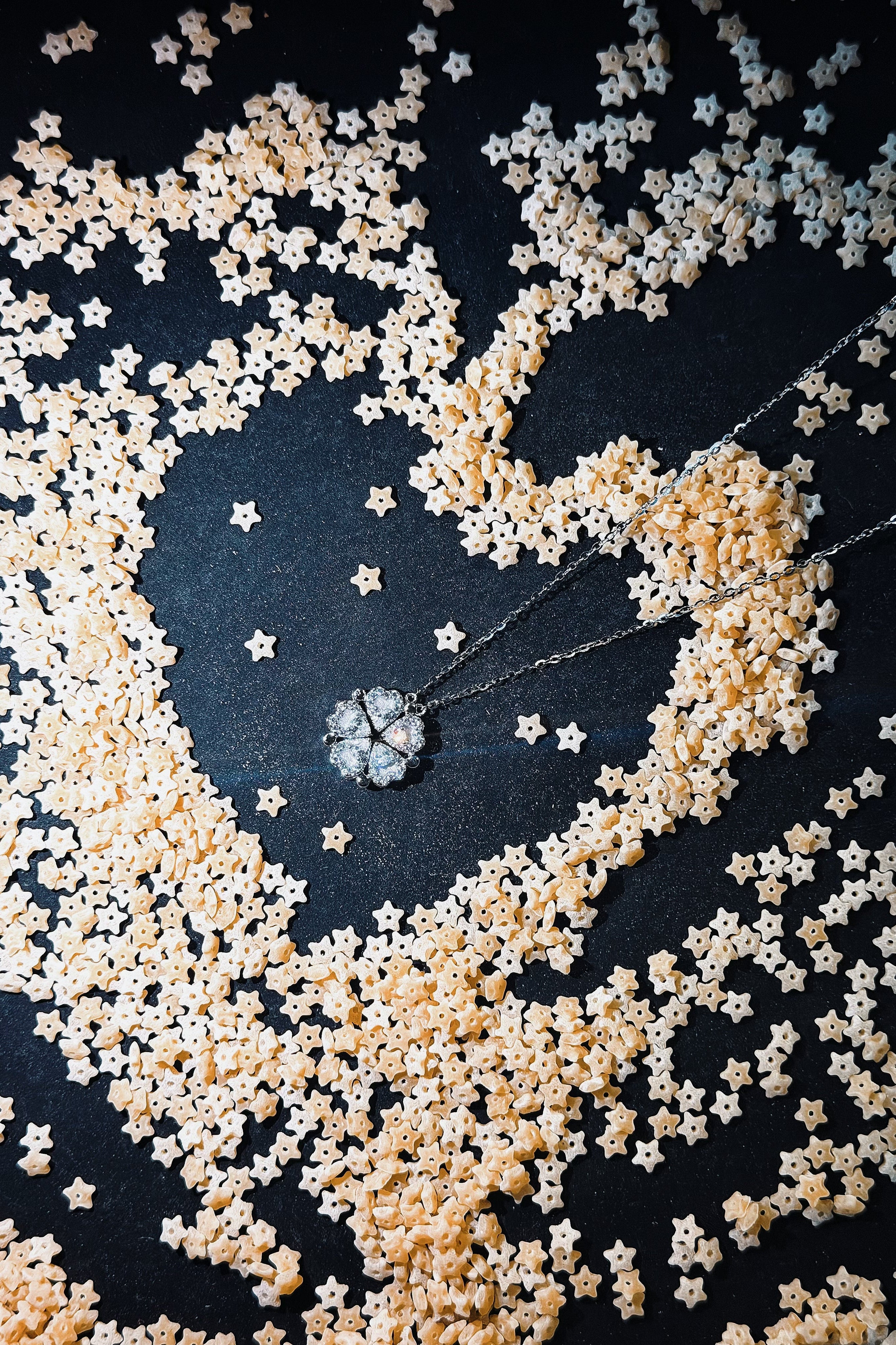 Clover de Reve Necklace · Magnetic Silver Necklace