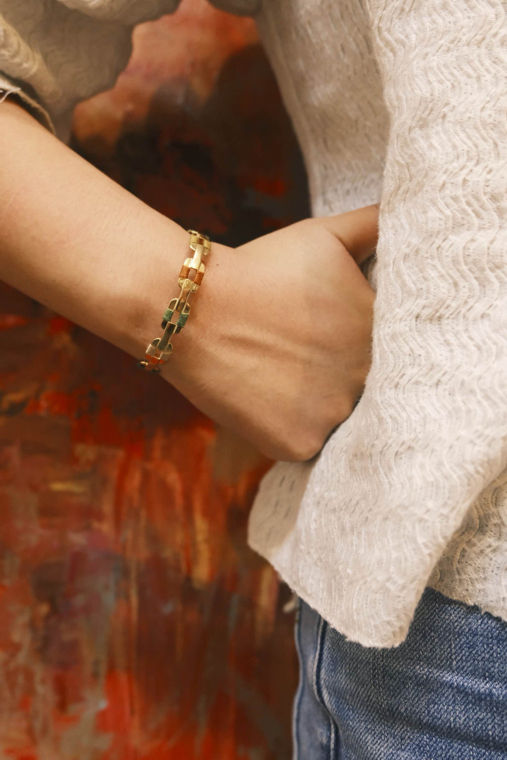 Trame de Reve · Handmade Gold Bracelet